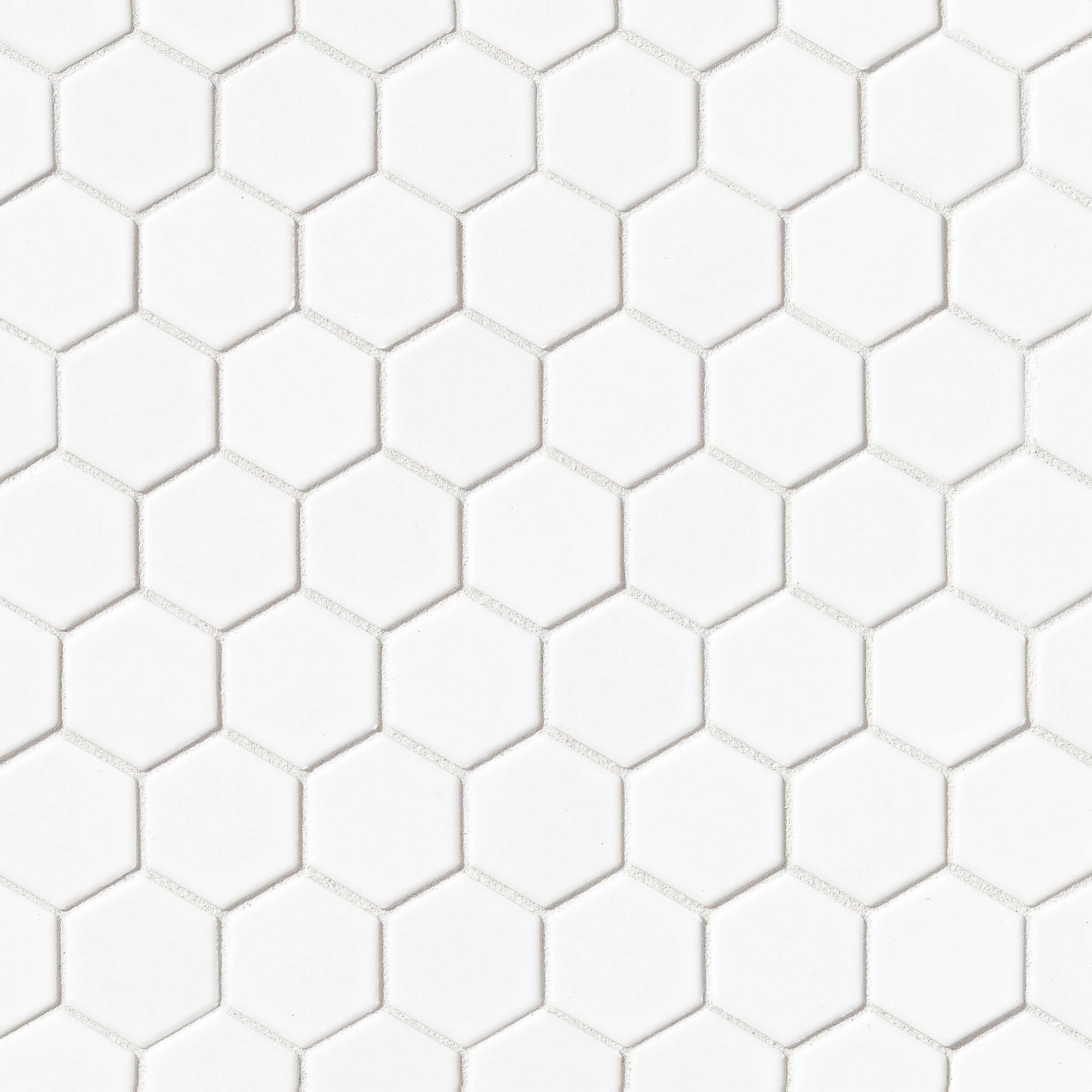 Le Cafe Hex 2" x 2" Porcelain Mosaic Wall & Floor Tile, White