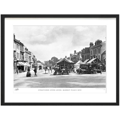 Stratford-upon-Avon, Market Place 1892 by Francis Frith - Single Picture Frame Print