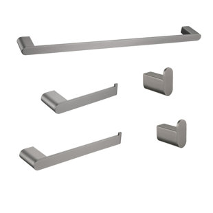 Wall-mounted bathroom hardware set (4-piece set) made of high-quality materials
