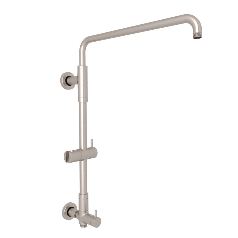 Retro-Fit Shower Column Riser with Diverter, Satin Nickel