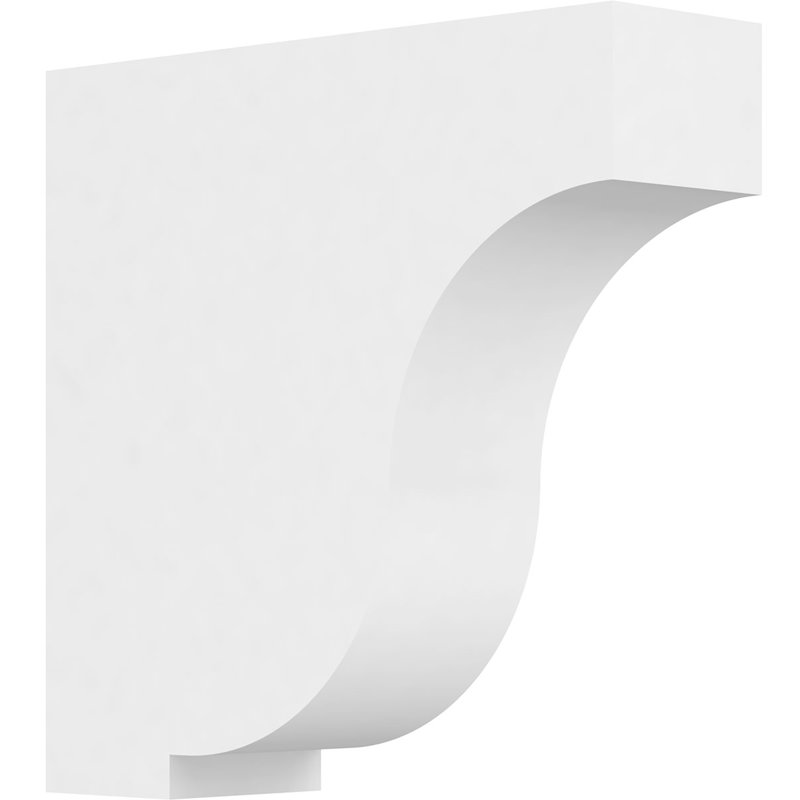 Support standard en PVC de qualité architecturale Van Buren, H 5 po x l 1,5 po x p 5 po