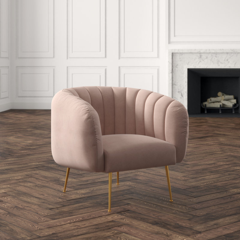 Metro Barrel Chair, Rosa Pink 