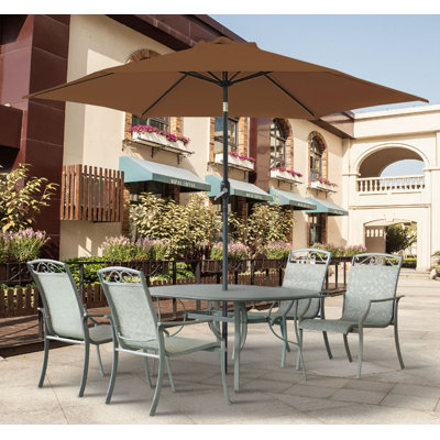 Ragland 3m Traditional Parasol Coffee