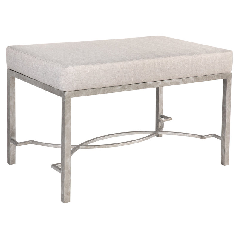 Izmir Metal Bench, Silver