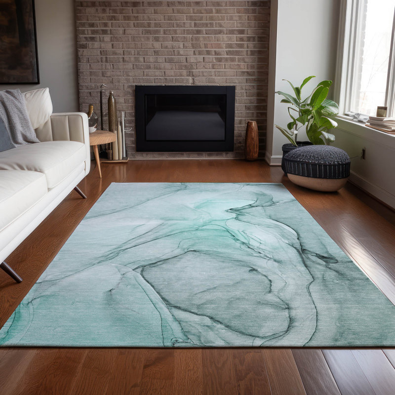 Alfonzo Abstract Indoor / Outdoor Rug, Rectangle 8' x 10'
