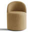 Chaise pivotante en lin avec roulettes cachées-421601431-435872614