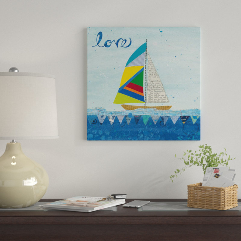 « arc-en-ciel spinnakers i », impression sur toile, H 18 po x l 18 po x P 1,5 po, Toile tendue, Pas de tapis
