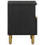Armoire de chevet vidaXL - noir
