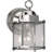 Lauro 1-Light Outdoor Indoor Steel Square Rectangle Brushed Nickel Wall Light Wall Mount Wall Lantern with Clear Glass-58588631