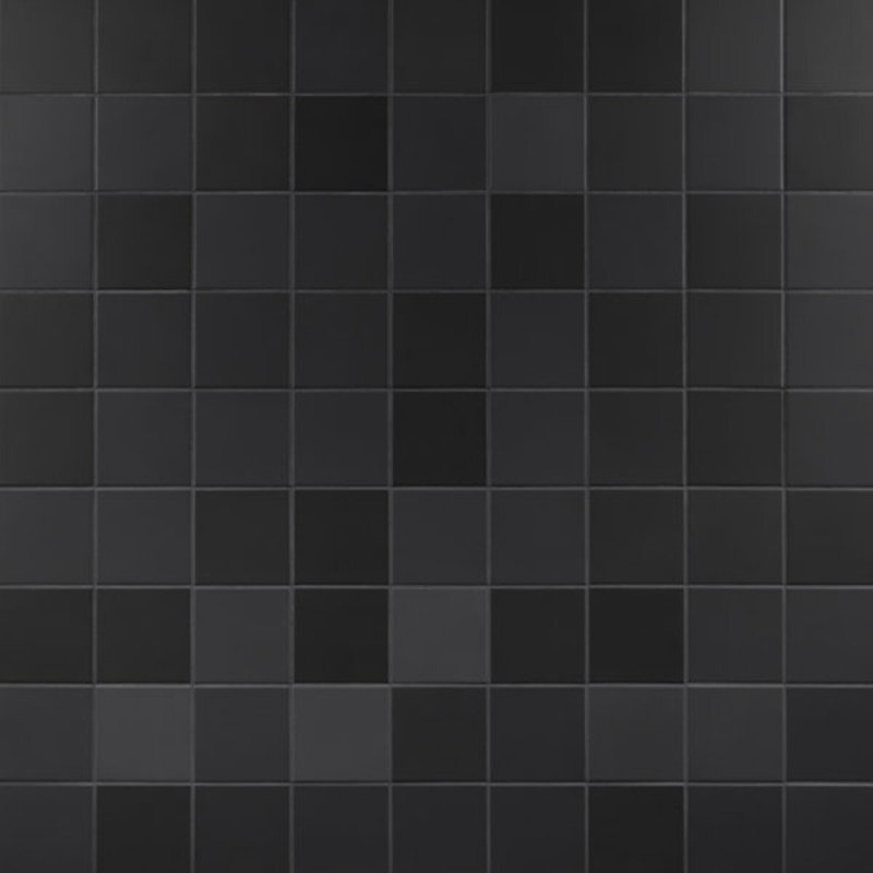 Born 5X5 Matte Porcelain Tile, Charcoal Gray