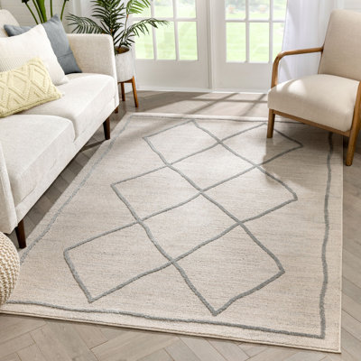 Harlow Moroccan Synthetic Area Rug