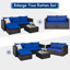Chaise de patio avec coussins-1498722039