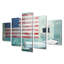 Laketria - USA Wall Art - Art mural traditionnel pour le salon, 5 pièces