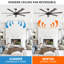 Ventilateur de plafond 72 "à 7 pales 72" sans lumières avec télécommande-973415074