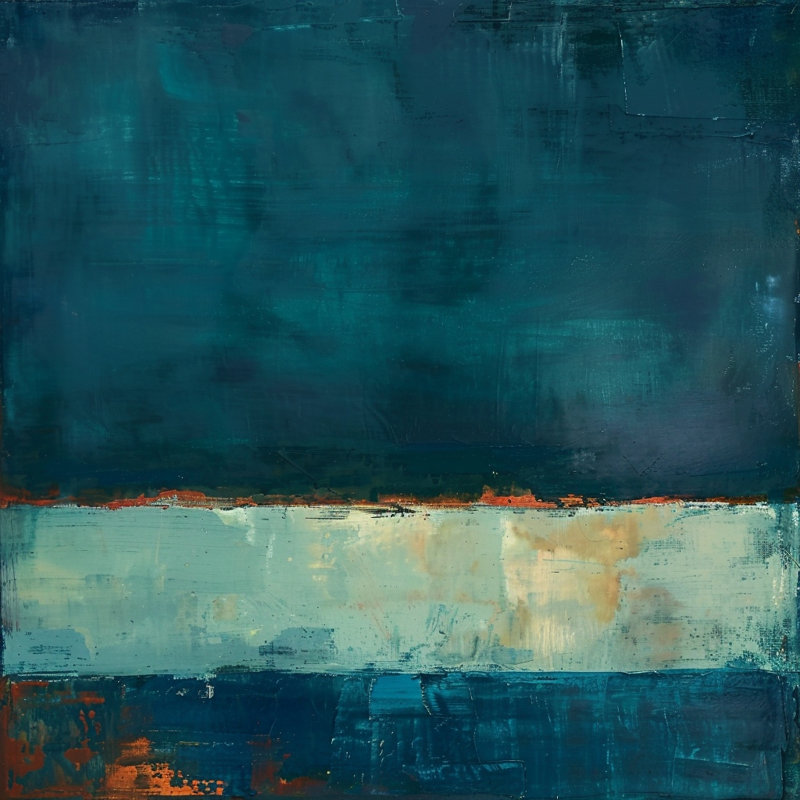 Deep Current Wrapped Canvas Wall Art, 20"W x 20"H x 1.5"D