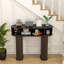 39.37''W Console Table, with 3 Storage and Sliding Doors Accent Tables for Entryway-605845889
