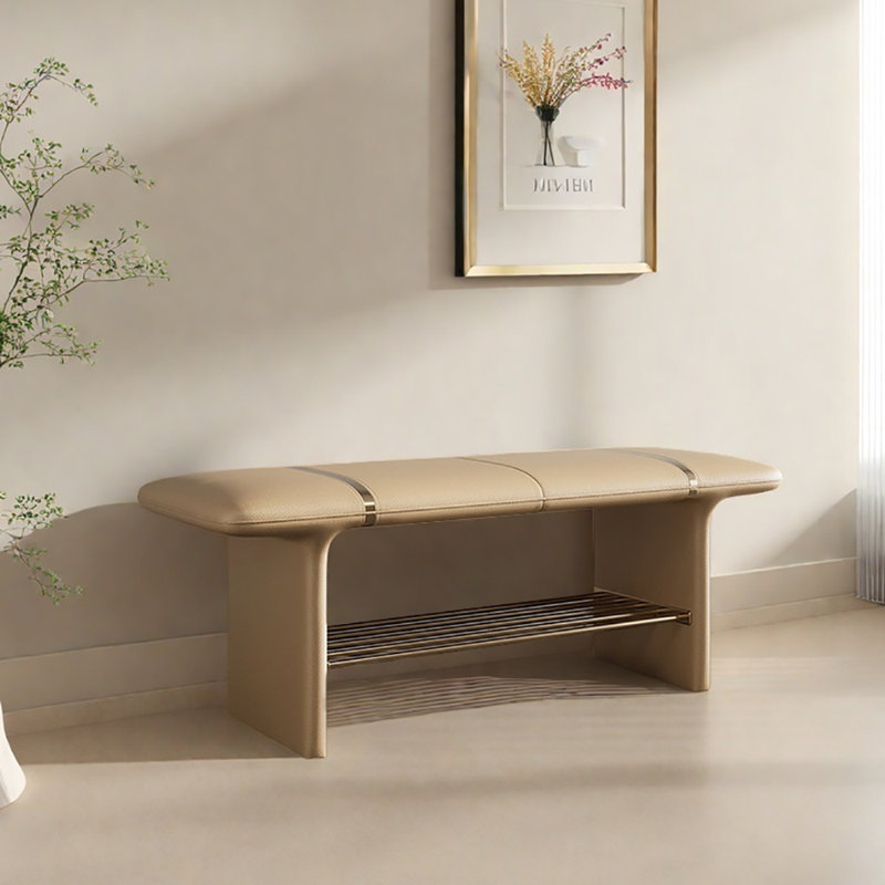 Banc à chaussures 39,4 po, Jaune