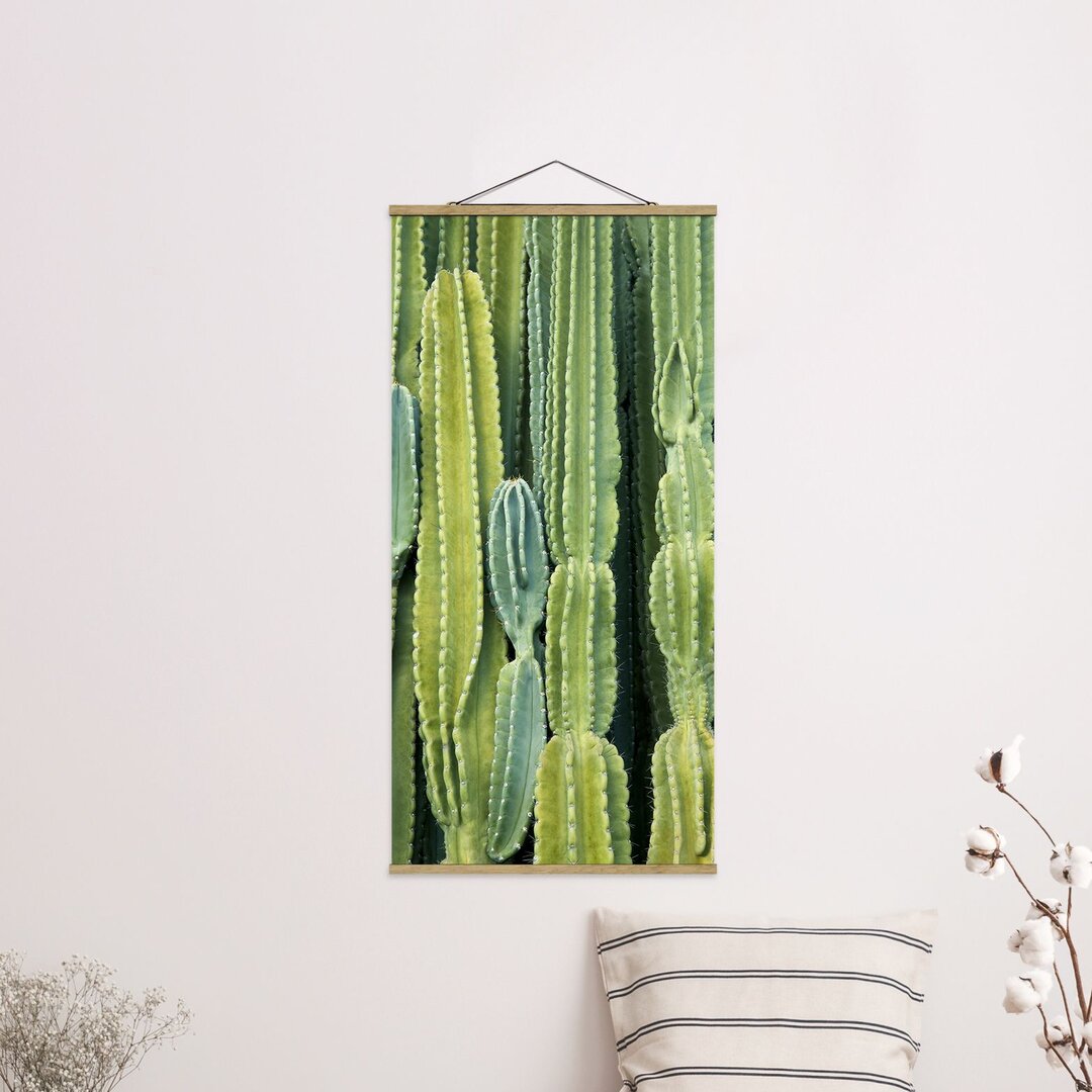 Stoffbild Cactus Wall