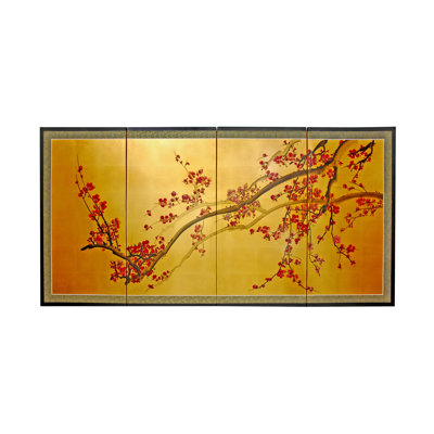 Avni Folding Silk Screen Painting