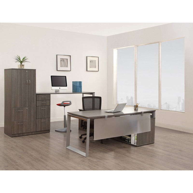 Argelis 15.75'' Wide 2 -Drawer Mobile File Cabinet, Charcoal