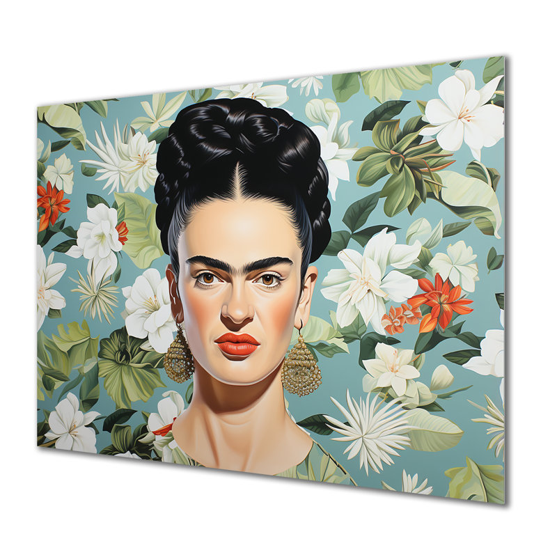Art mural en métal Frida, H 12 po x l 20 po x P 1 po