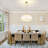 Vyrl 6 - Light Dimmable Modern Farmhouse Fabric Drum Chandelier for Living Room Kitchen Entryway Hallway Foyer-762561092