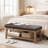 Hahnville 43.3'' W Upholstered Storage Bench-154534291