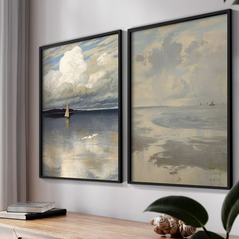 «Vintage Nautical IV», 2 pièces sur papier, H 10 po x l 16 po, Noir