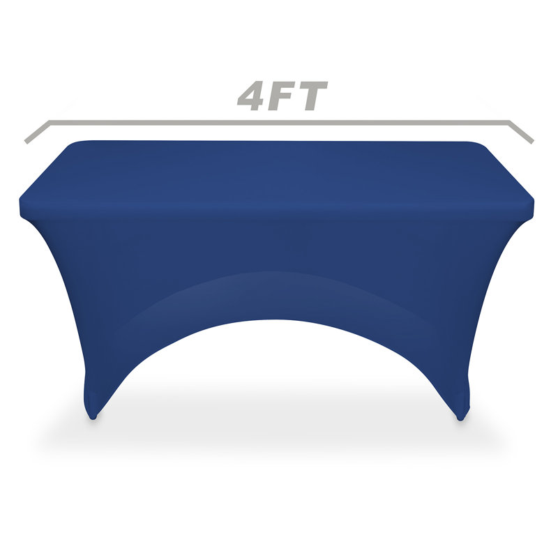  Solid Color Polyester Wedding Tablecloth, Royal Blue, 48" x 24"