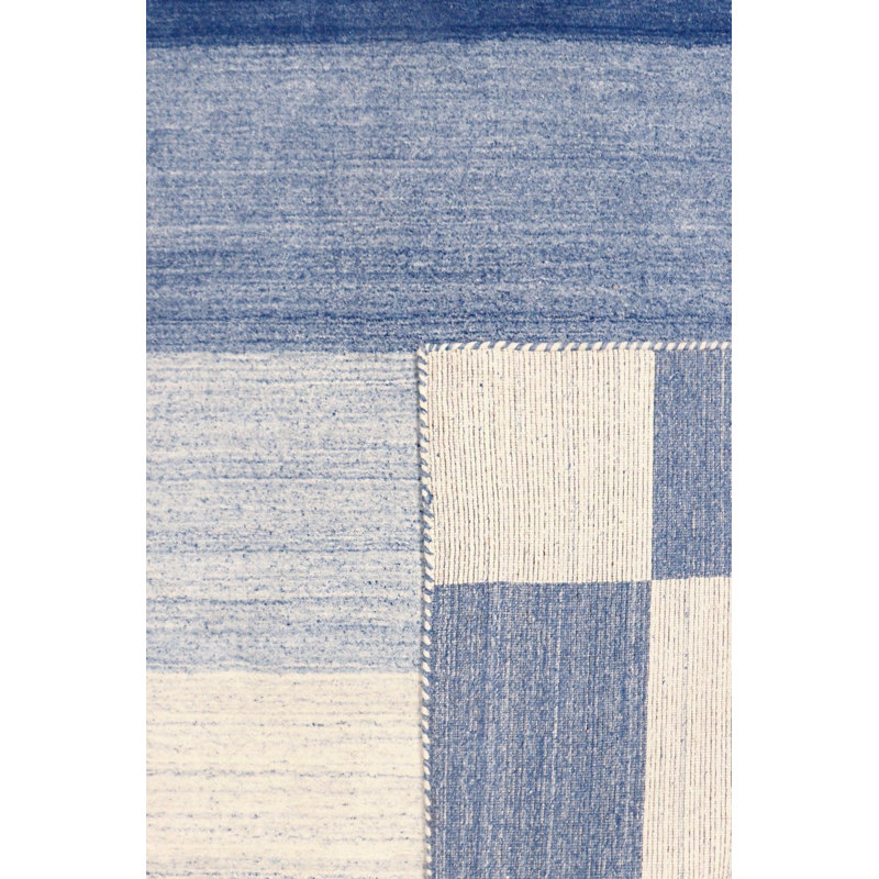 Canvello Modern Hand-Loomed Silk & Wool Charcoal Area Rug- 8'9" X 11'9", Rectangle 7'9" X 9'9"
