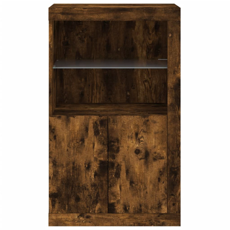 Baraa Rectangle Accent Cabinet, Smoked Oak