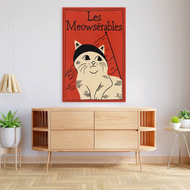 Art contemporain, art contemporain pour chat, H 48 po x l 32 po