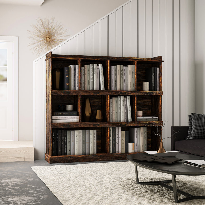 Bibliothèque à 10 tablettes. Rangez vos livres et objets de collection. Panneau de particules de 15 mm Finition durable. 51,66 "X 11,55" 46,37. Conservez les articles en bon état. Étagères pratiques.