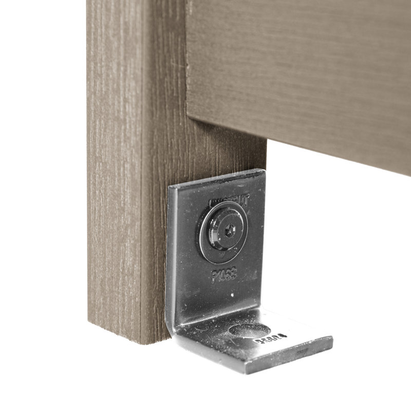 Banc de pique-nique en plastique Elyse, Brun bois