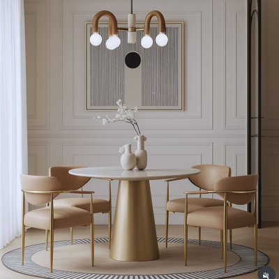 Chaise rembourrée en cuir Virella
