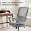 Chaise de bureau ergonomique avec dossier réglable et repose-pieds-133245859-133245861