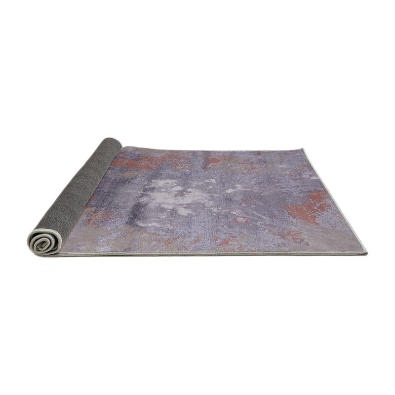 Tapis brun / bleu, Rond 7 pi