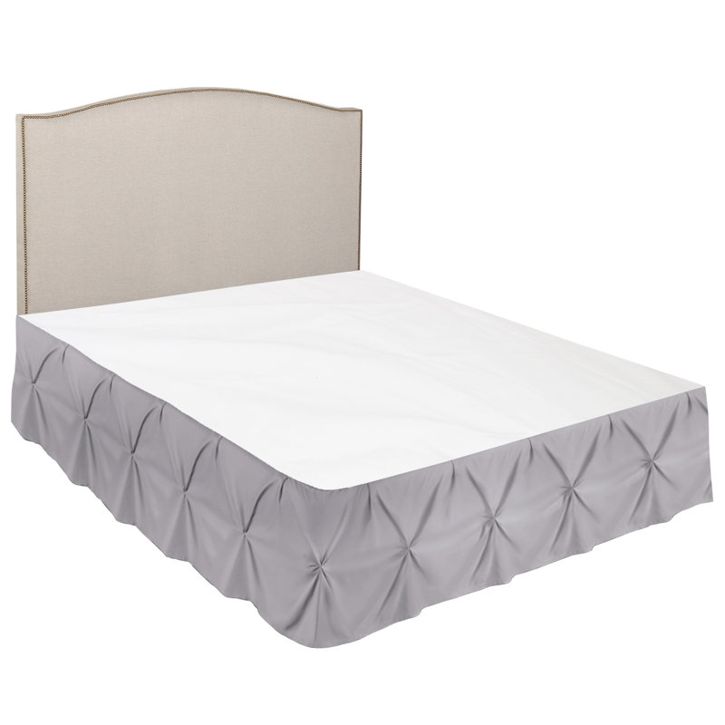 Tailored Bed Skirt, Full/Double, Light Gray