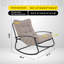 Chaise berçante d'extérieur en métal Ghiorghi-838205783