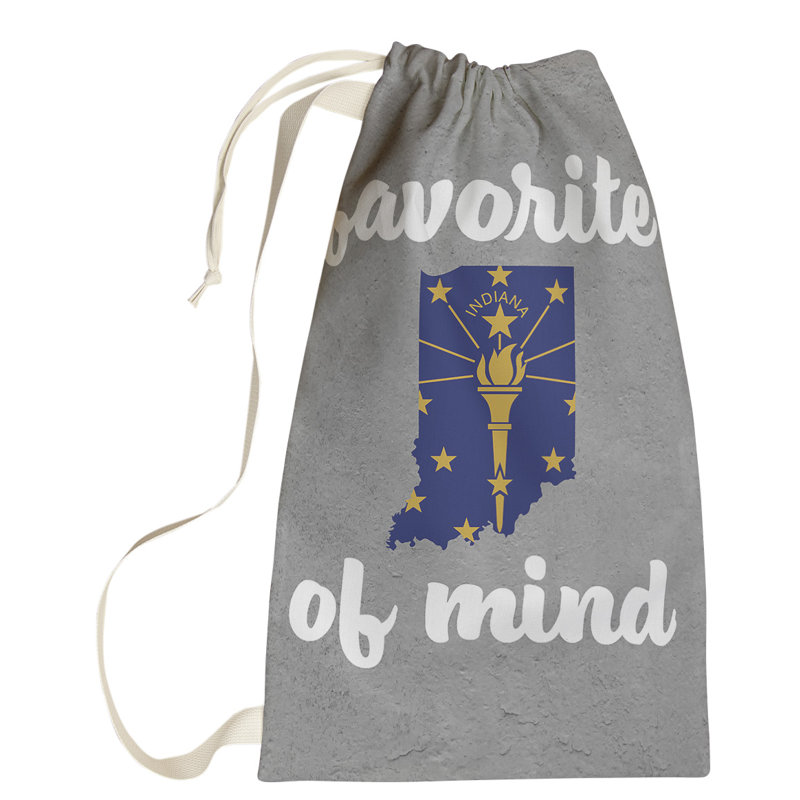 Fabric Laundry Bag with Handles, Small (64" H x 20" W x 1.5" D), Indiana