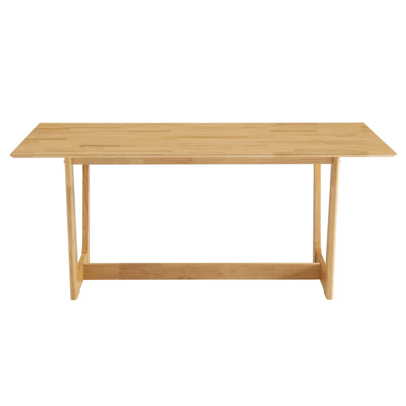 Solara 71" Rectangle Wood Dining Table, Natural
