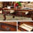 European Style Solid Wood Carving Tea Table Coffee Table