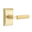 Privacy Door Lever with Square Rosette