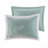 Oversized Cotton Jacquard Comforter Set Aqua Queen-127671250