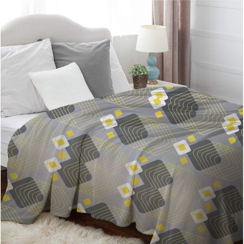 Overall Gray Polyester Comforter, Daybed Comforter