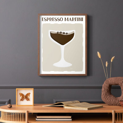 Espresso Martini Framed Print - Solid Wood