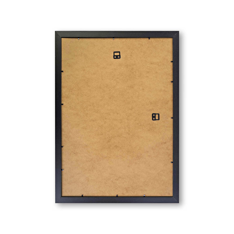 Carp & Koi Fish - Single Picture Frame Painting, 24cm H x 33cm W x 2cm D, Black