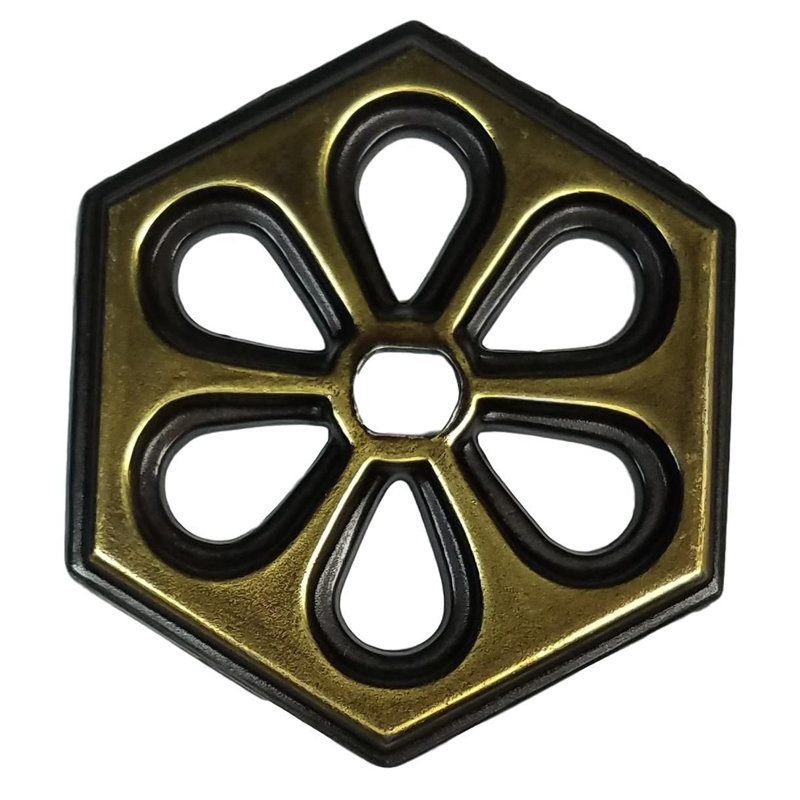3-1/2" Ornate Pull Solid Brass