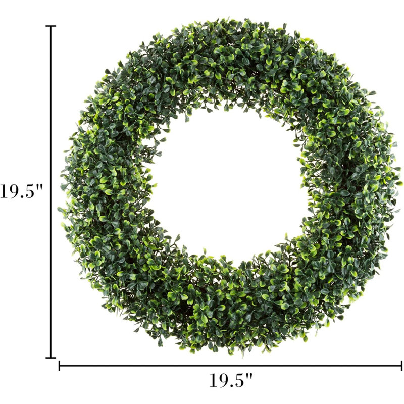 Couronne de buis couronnes rondes artificielles pour l'extérieur, été, automne ou hiver