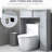 Bathroom Over Toilet Shelving, With Adjustable Shelves And Tidy Arrangement Cabinet Modern Style